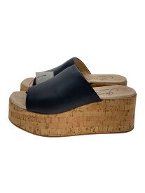 【中古】Gaimo espadrilles◆厚底サンダル/35/BLK/黒/コルクソール【シューズ】