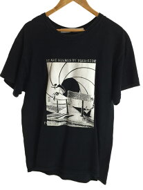 【中古】ALEXANDER LEE CHANG◆Tシャツ/3/コットン/BLK/無地【メンズウェア】