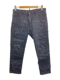 【中古】DSQUARED2◆ボトム/50/コットン/BLK/無地/s71lb0301【メンズウェア】