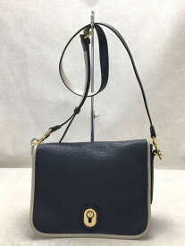 【中古】LOEWE◆ショルダーバッグ/レザー/NVY【バッグ】