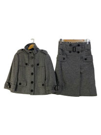 【中古】BURBERRY LONDON◆セットアップ/38/ウール/GRY/無地/FX069-836-07【レディースウェア】