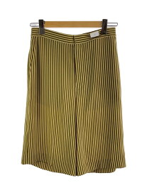 【中古】6(ROKU) BEAUTY &amp; YOUTH UNITED ARROWS◆STRIPE SHORT ショートパンツ/38/ポリエステル/ゴールド/ストライプ/8619-202-0032【レディースウェア】