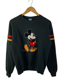 【中古】Disney◆スウェット/L/コットン/BLK/ミッキー【レディースウェア】