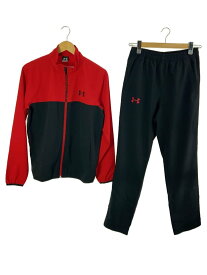 【中古】UNDER ARMOUR◆セットアップ/--/ポリエステル/BLK【メンズウェア】