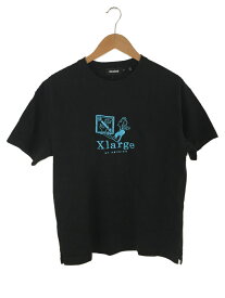 【中古】X-LARGE◆HEAVYWEIGHT TEE NO SMOKING/Tシャツ/S/コットン/BLK/101202011037【メンズウェア】