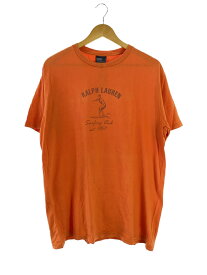 【中古】POLO RALPH LAUREN◆ヨゴレ有/Tシャツ/サーフィン/M/コットン/ORN/プリント【レディースウェア】