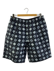 【中古】LOUIS VUITTON◆ショートパンツ/44/シルク/NVY/総柄/RM231F MU0 HOFP2W【メンズウェア】
