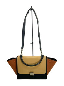 【中古】CELINE◆ハンドバッグ/レザー/BEG【バッグ】
