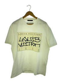 【中古】LOUIS VUITTON◆Tシャツ/XL/コットン/WHT/無地/RM222 DT3 HNY75W【メンズウェア】