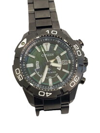 【中古】CITIZEN◆GRN/BLK/H112-A106R01/PROMASTER/LIGHTinBLACK/GREEN EDITION【服飾雑貨他】