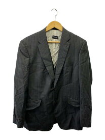 【中古】Paul Smith◆テーラードジャケット/--/ウール/GRY/ストライプ/PL-IC-36326/ベストセット//【メンズウェア】