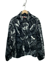 【中古】Supreme◆フリースジャケット/L/アクリル/BLK【メンズウェア】