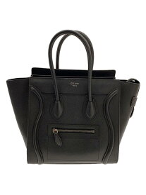 【中古】CELINE◆トートバッグ/レザー/BLK【バッグ】