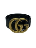 【中古】GUCCI◆ベルト/レザー/BLK/メンズ/400593【服飾雑貨他】