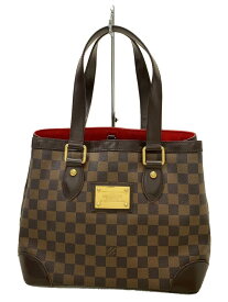 【中古】LOUIS VUITTON◆ハムステッドPM_ダミエ・エベヌ_BRW/PVC/BRW//【バッグ】