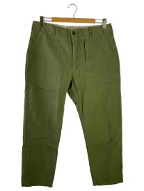 【中古】Engineered Garments◆ストレートパンツ/M/コットン/GRN/無地【メンズウェア】