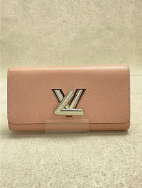 【中古】LOUIS VUITTON◆ポルト・フォイユ・ツイスト_エピ_PNK/レザー/PNK/無地/レディース【服飾雑貨他】