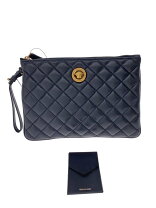Versace メドゥーサ タグ ボウリング ショルダーバッグ | ブルー 
