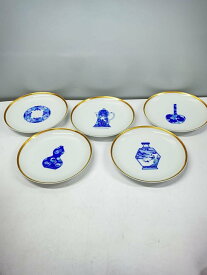 【中古】深川製磁◆プレート/5点セット/WHT/1410-759【キッチン用品】