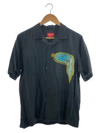 【中古】Supreme◆半袖シャツ/M/シルク/グレー【メンズウェア】