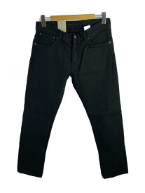 【中古】NUDIE JEANS◆ボトム/32/コットン/BLK/無地/114373【メンズウェア】