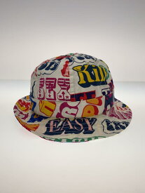 【中古】Supreme◆Text Bell Hat/17AW/ハット/--/WHT/総柄/レディース【服飾雑貨他】