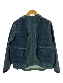 【中古】UNDERCOVER◆22SS/ドッキングマウンテンパーカー/マウンテンパーカ/2/ポリエステル/GRN/チェック/UC1B4205【メンズウェア】