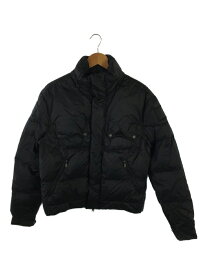 【中古】Belstaff◆ダウンジャケット/M/ナイロン/BLK/無地【メンズウェア】