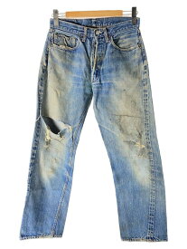 【中古】Levi’s◆66前期/スモールe/ボタン裏6/32×32インチ/実寸ウエスト30インチ/リーバイス/ダメージ【メンズウェア】