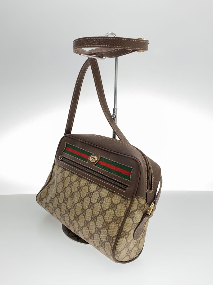 Used Gucci Shoulder Bag/Pvc/Brw/Allover Pattern/Old Bag | eBay