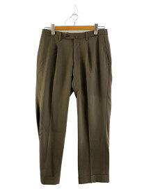 【中古】CARUSO◆スラックスパンツ/--/ウール/KHK/1114-343-7015/? NULL ?【メンズウェア】