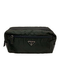 【中古】PRADA◆ポーチ/ナイロン/BLK【バッグ】