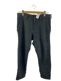 【中古】BROWN by 2-tacs◆KNEE TUCK PANTS/ボトム/S/ウール/GRY/b32-p003【メンズウェア】