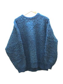 【中古】SSZ◆22AW/LOOSE MOHAIR KNIT/S/ポリエステル/BLU/11-15-0024-156【メンズウェア】