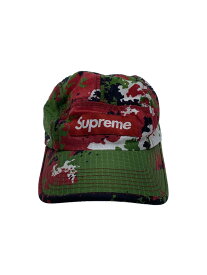 【中古】Supreme◆21AW/Camo Ripstop Camp Cap/ポリエステル/マルチカラー/カモフラ/メンズ【服飾雑貨他】