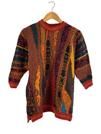 【中古】COOGI◆90s/オーストラリア製/3Dニット/セーター(厚手)/SS/マルチカラー【メンズウェア】