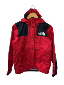 【中古】THE NORTH FACE◆MOUNTAIN RAINTEX JACKET_マウンテン レインテックスジャケット/M/ゴアテックス/RED//【レディースウェア】