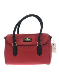 【中古】kate spade new york◆ショルダーバッグ/レザー/RED【バッグ】