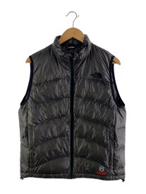 【中古】THE NORTH FACE◆ACONCAGUA VEST_アコンカグアベスト/M/ナイロン/GRY/ND18804【メンズウェア】