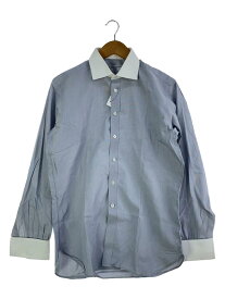 【中古】Turnbull&amp;Asser◆クレリックカラーダブルカフスドレスシャツ長袖シャツ/15.5/ゴアテックス/グレー/1111-343-06//【メンズウェア】