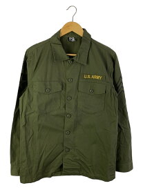 【中古】AVIREX◆US.ARMYミリタリー長袖シャツ/M/コットン/KHK/6155176【メンズウェア】