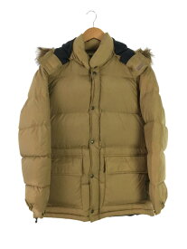 【中古】EDDIE BAUER◆ダウンジャケット/S/ナイロン/BEG【メンズウェア】