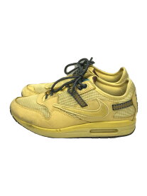 【中古】NIKE◆TRAVIS SCOTT X AIR MAX 1_トラヴィス・スコット X エアマックス 1/27cm/YLW【シューズ】