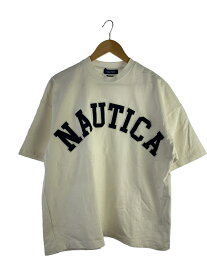 【中古】NAUTICA◆Tシャツ/M/コットン/WHT/無地/222-1225【メンズウェア】