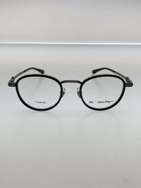 【中古】Salvatore Ferragamo◆メガネ/チタン/BLK/CLR/メンズ/SF9009【服飾雑貨他】