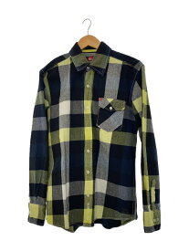 【中古】QUIKSILVER◆半袖シャツ/M/コットン/マルチカラー/チェック【メンズウェア】