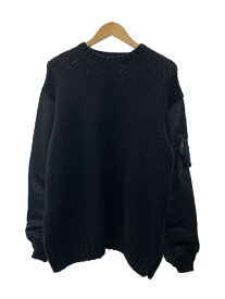 【中古】UNDERCOVER◆セーター(厚手)/3/ウール/ブラック/UC2C4909/Wool Blend Knit Pullover【メンズウェア】