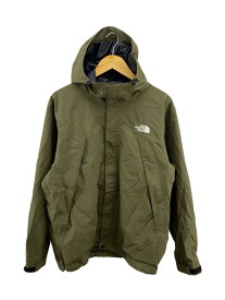 【中古】THE NORTH FACE◆SCOOP JACKET_スクープジャケット/L/ナイロン/KHK【メンズウェア】