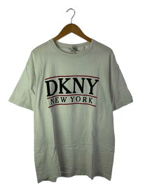 【中古】DKNY(DONNA KARAN NEW YORK)◆Tシャツ/--/コットン/WHT【メンズウェア】