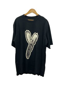 【中古】Y-3◆LOGO GFX TEE/Tシャツ/M/コットン/BLK/HY1271【メンズウェア】